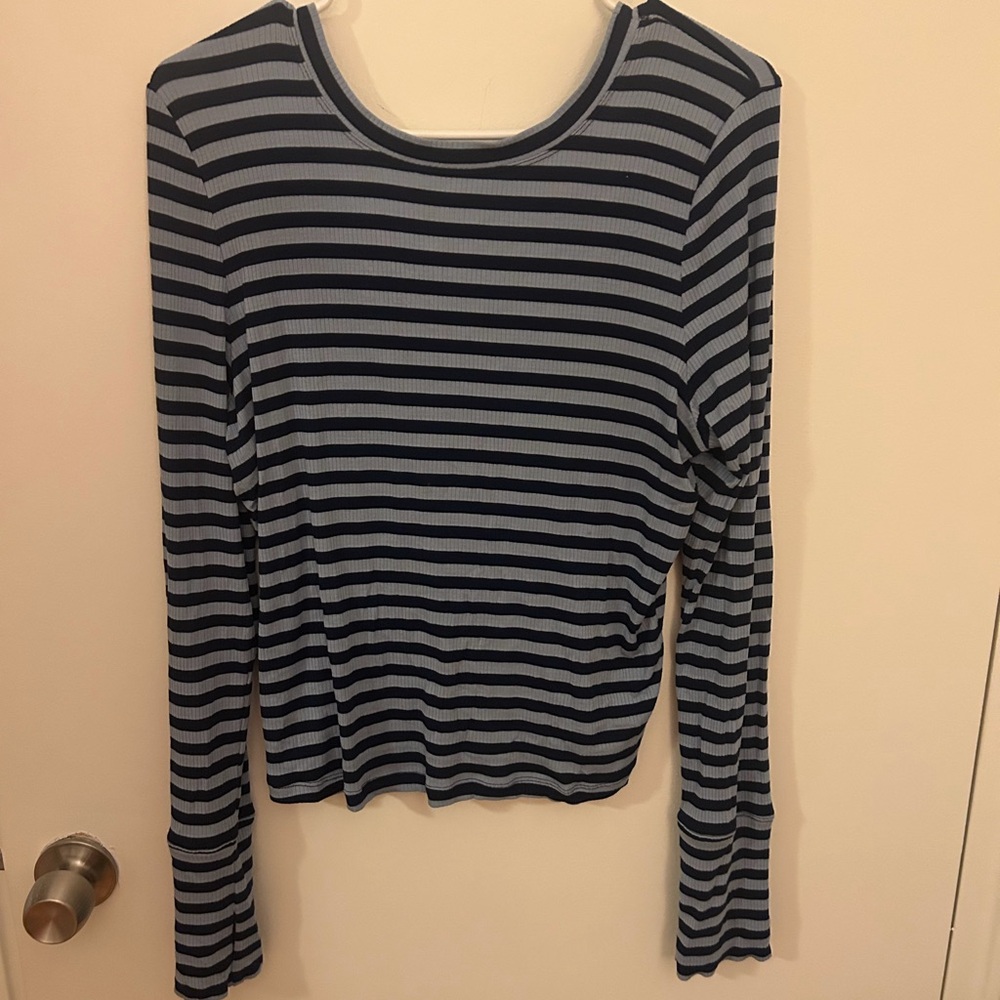 Striped Long-Sleeve Women's Top